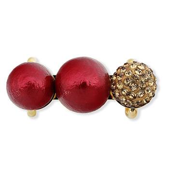 赤×ゴールド（シングルラインストーン）