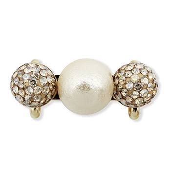 アイボリー×ゴールド（ダブルラインストーン）