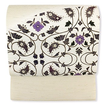 半円型更紗：クリーム