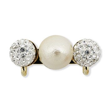 アイボリー×シルバー（ダブルラインストーン）