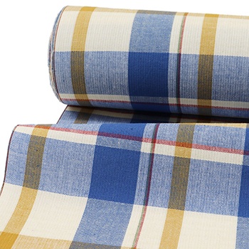 青×アイボリー×橙