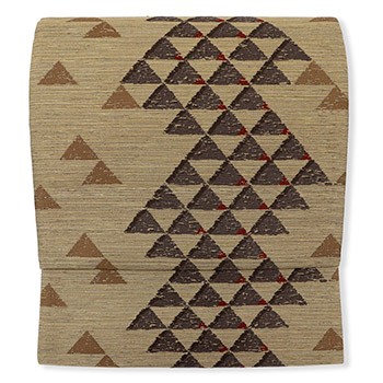 ベージュ×藤茶