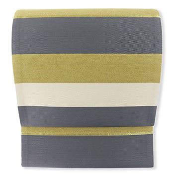 ブルーグレー×黄×アイボリー