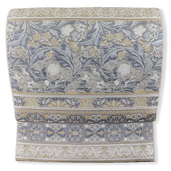 薄ベージュ×灰青×黄