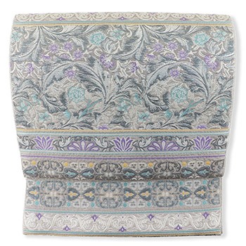 薄ベージュ×紫×黄