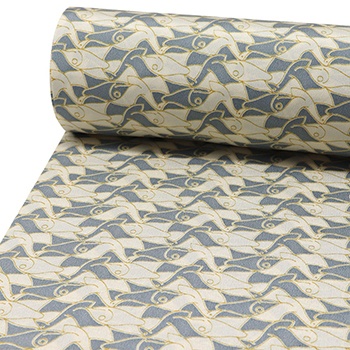 薄青×ベージュ