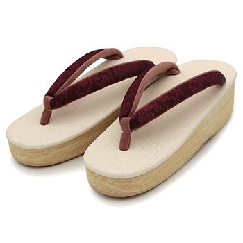 ライトベージュ×小豆