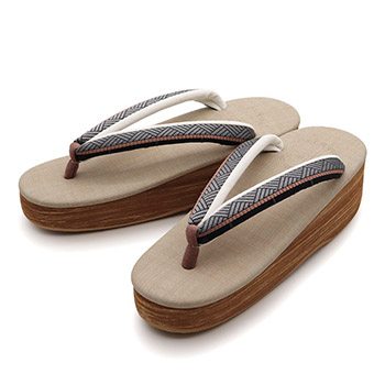 ベージュ×グレー