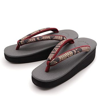 濃灰×茶（赤）