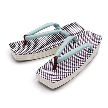 紫×ペールブルー