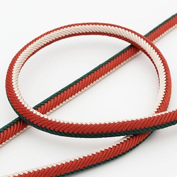 生成り×橙×濃緑