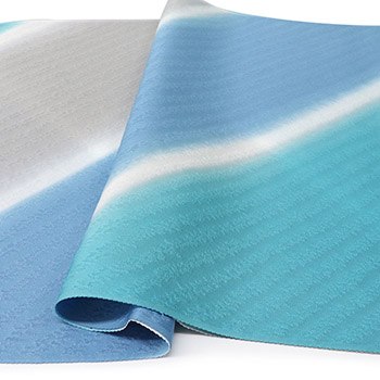 ターコイズ×薄灰×薄青