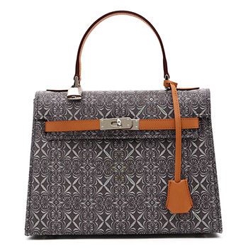 バンド茶 / 留め具シルバー