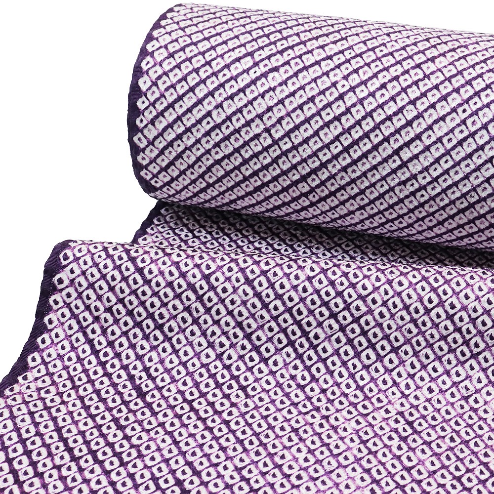 総鹿の子絞り小紋：紫: 着物｜着物（きもの）通販サイト いち利モール