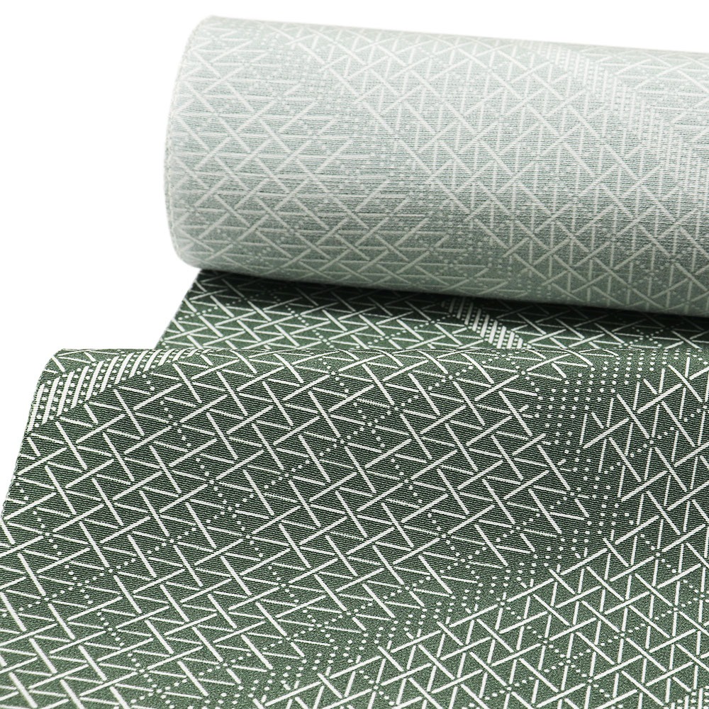 小紋(格子に稲妻文)