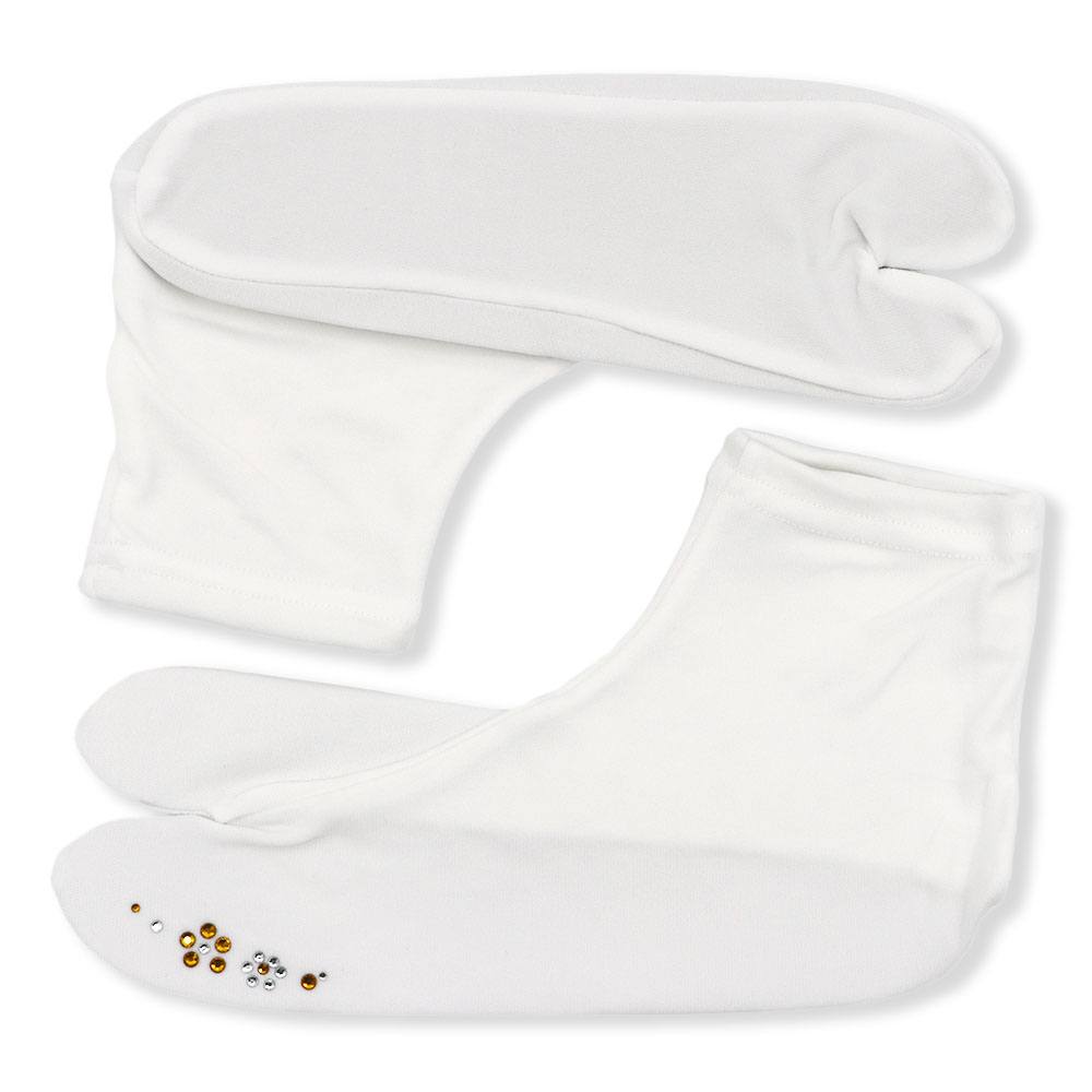 ストレッチ足袋(ラインストーン)『きらり小町』