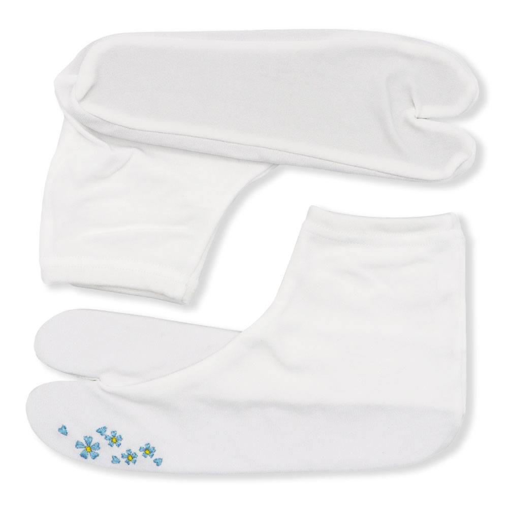 刺繍ストレッチ足袋(桜)『たび姫』