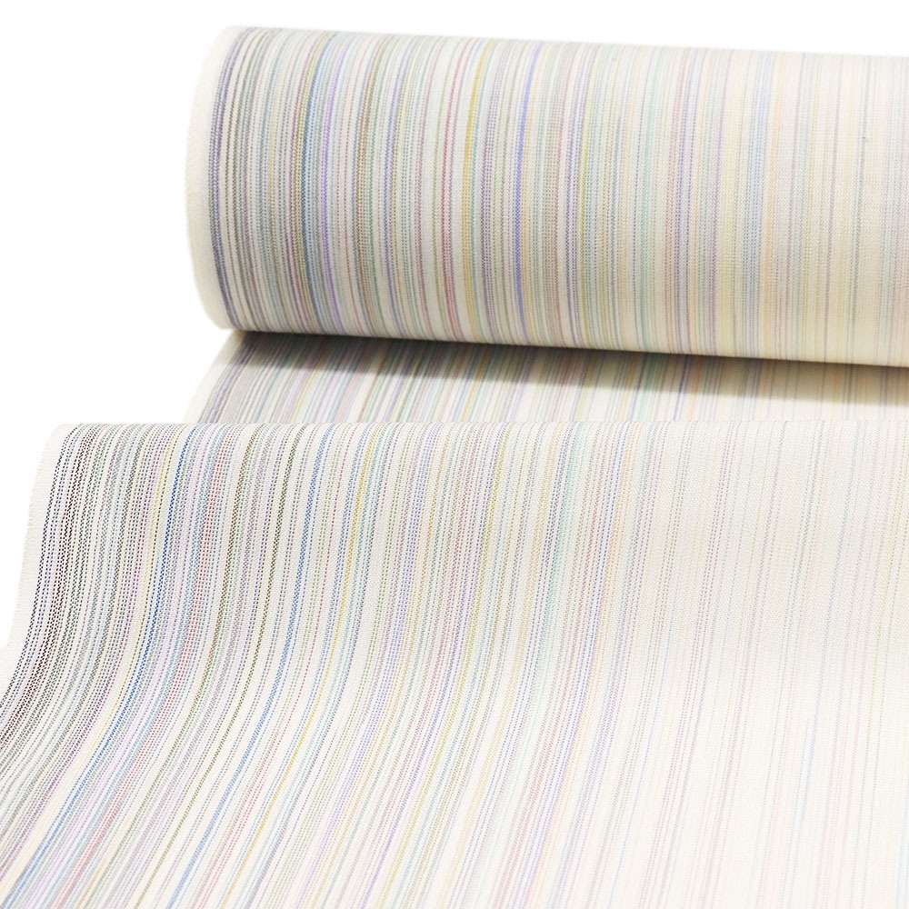 夏塩沢『100色乱縞』【やまだ織】