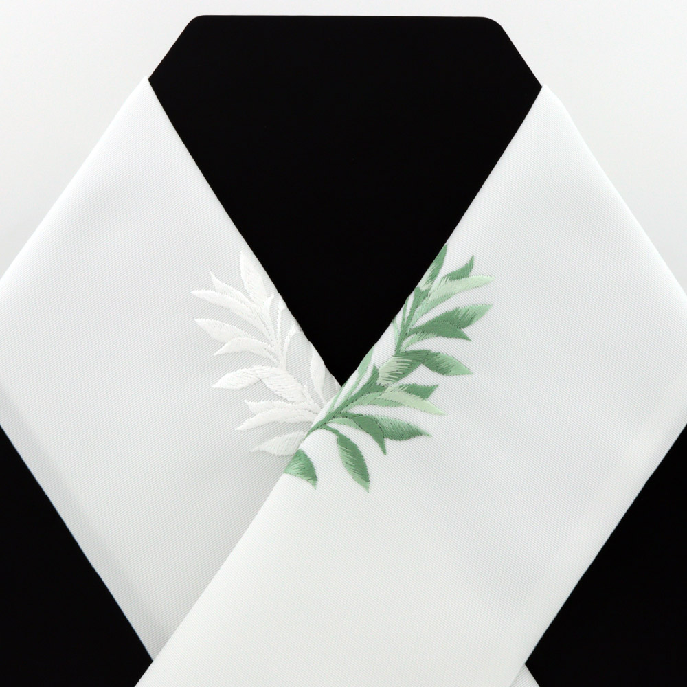 刺繍半衿(ハーブ)【いち利モールオリジナル】