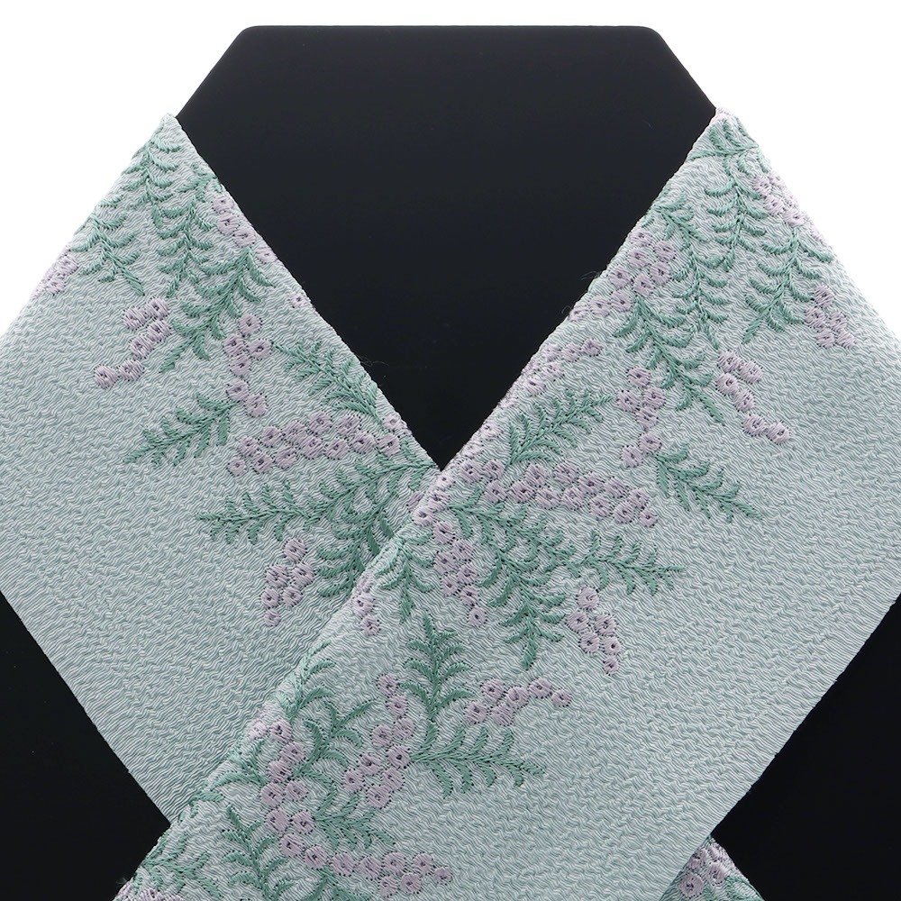 刺繍半衿(ミモザ)【いち利モールオリジナル】