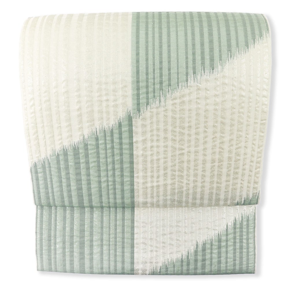 九寸名古屋帯(斜め市松)【松田織物】