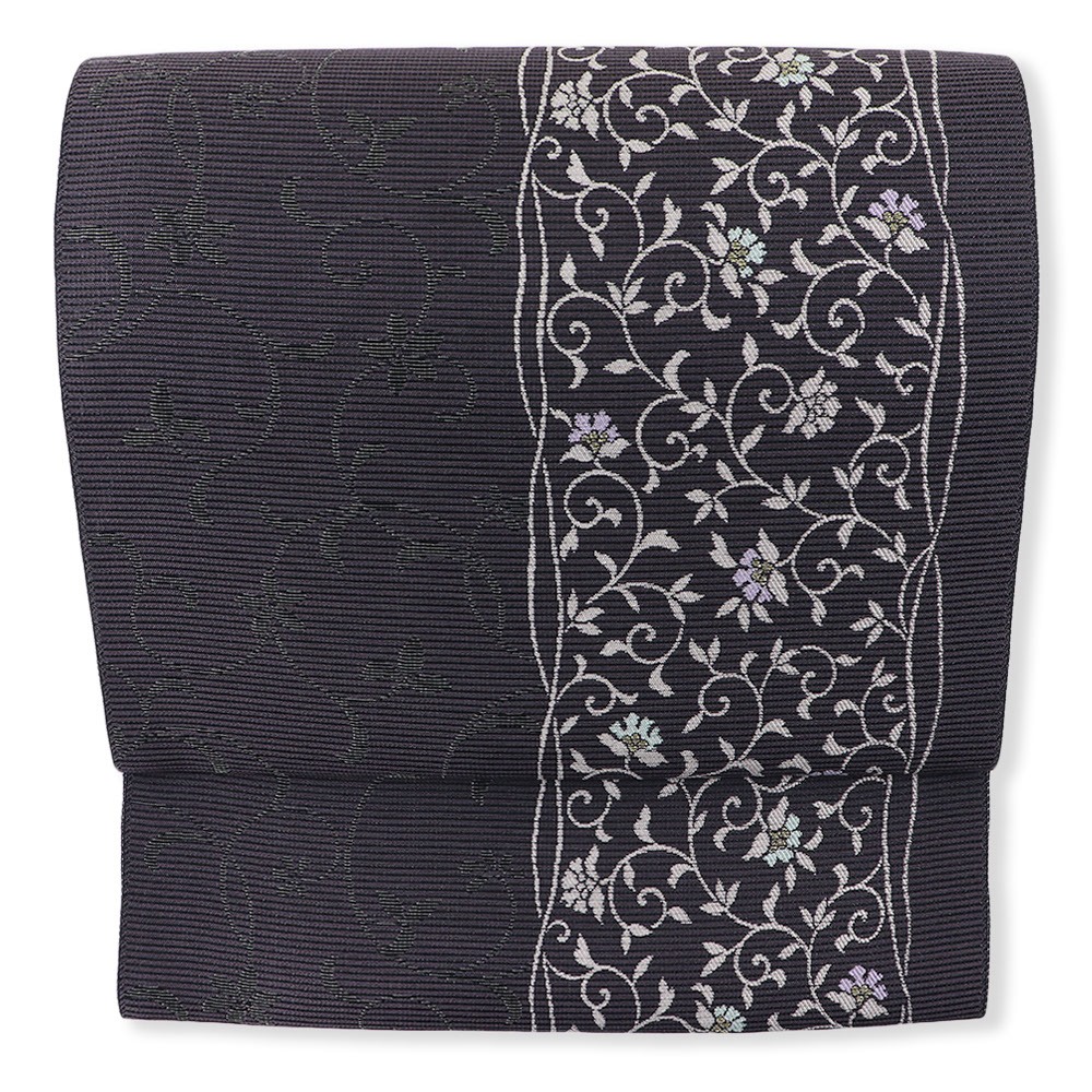 西陣夏九寸名古屋帯(立涌唐花)