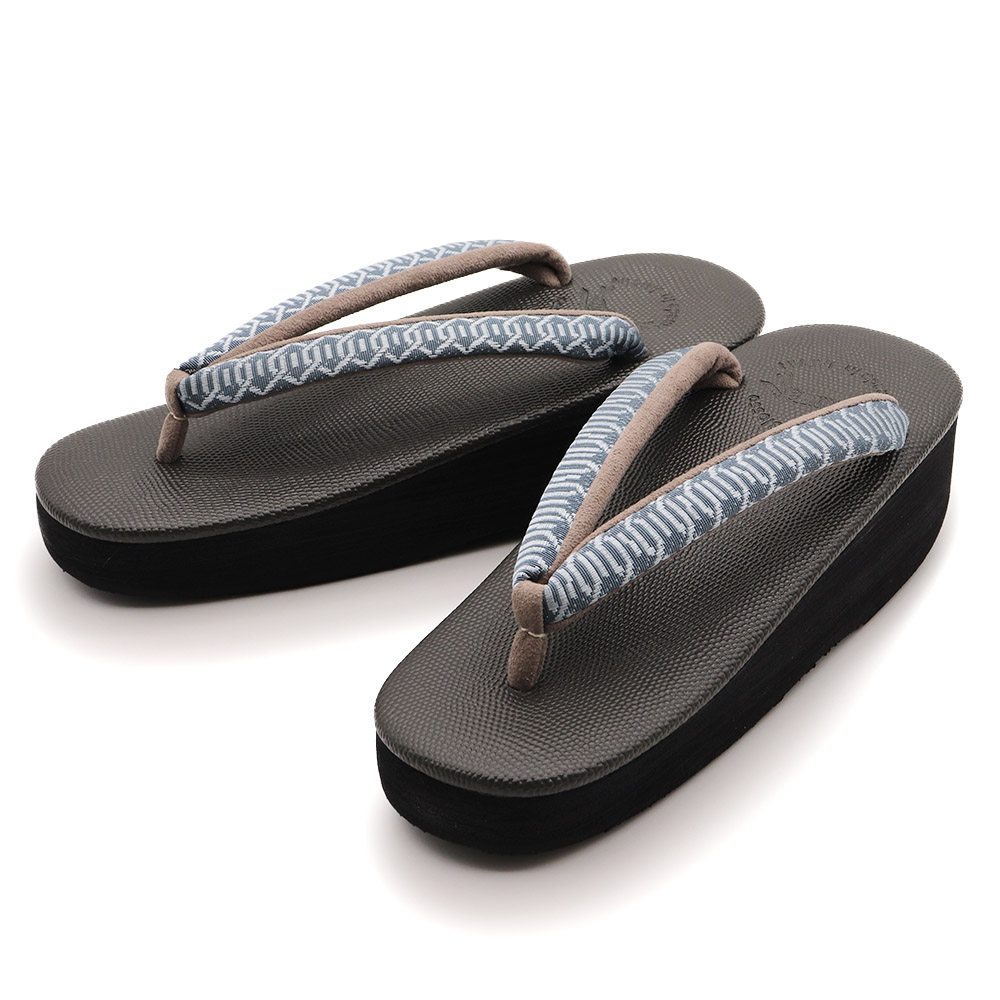 博多織カフェ草履(輪繋ぎ)【カレンブロッソ】