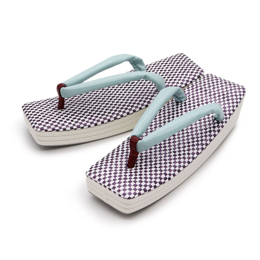 スクエア型草履【白梅】