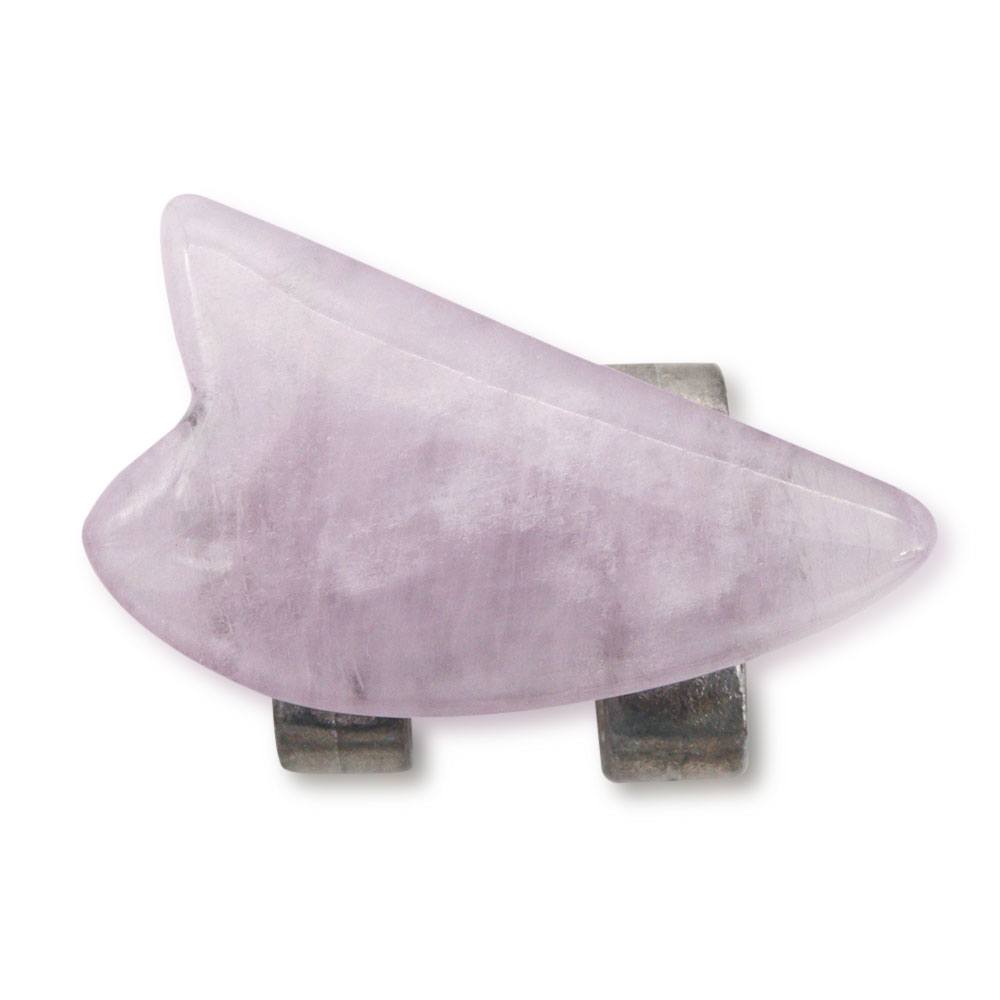 天然石帯留(花びら/クンツァイト)