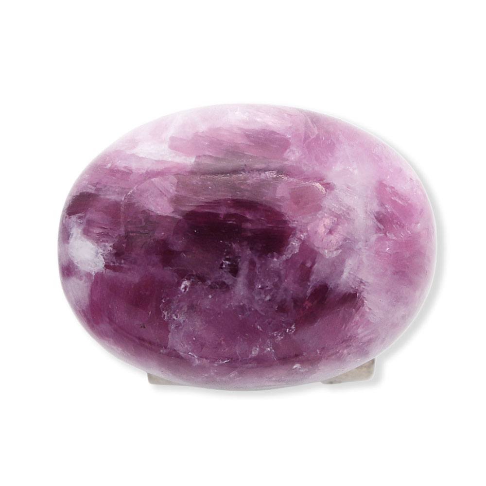 天然石帯留(レピドライト)