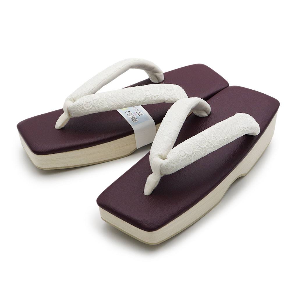 スクエア草履(レース)【衿秀】