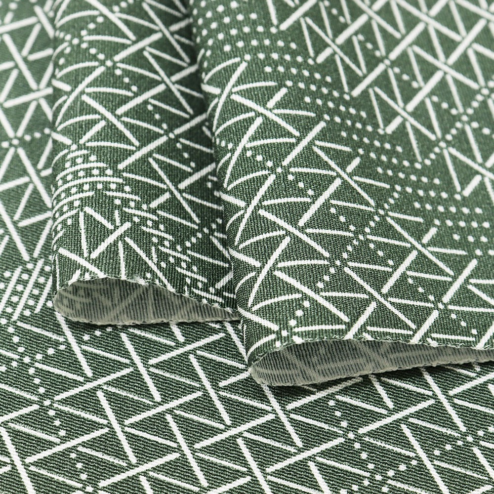 小紋(格子に稲妻文)