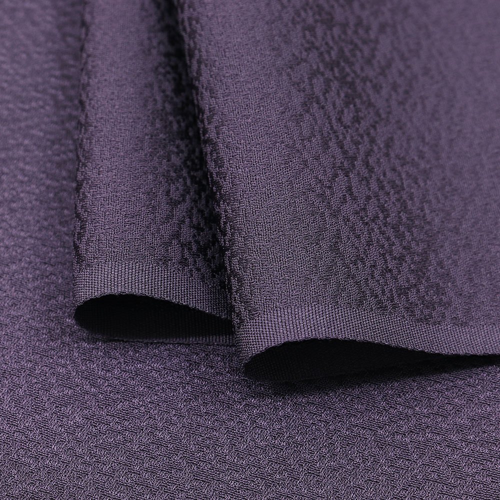 飛び柄刺繍小紋（華紋）：紫