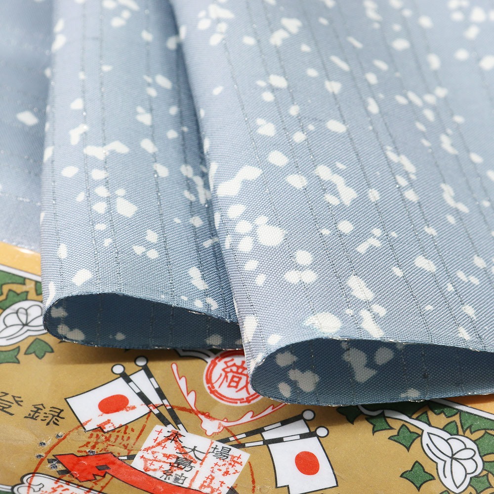 染大島紬(ダイヤモンド銀糸/霞)【まさき織物】