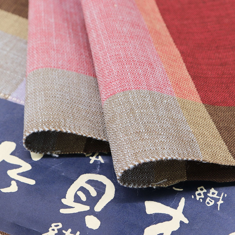 片貝木綿(格子)【紺仁】