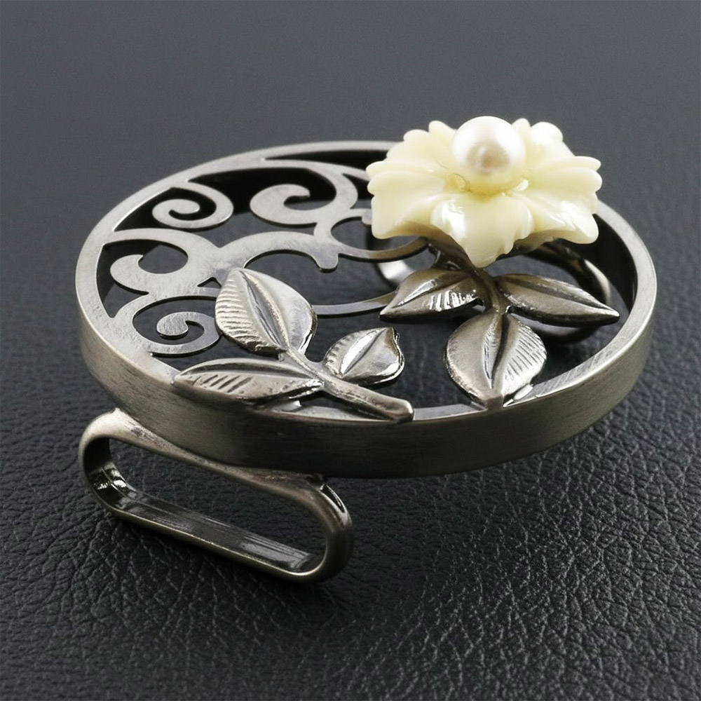 帯留(撫子)【大原商店】