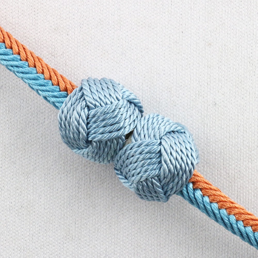 マグネット羽織紐 苧環 オレンジ 水色 小物 着物 きもの 通販サイト いち利モール