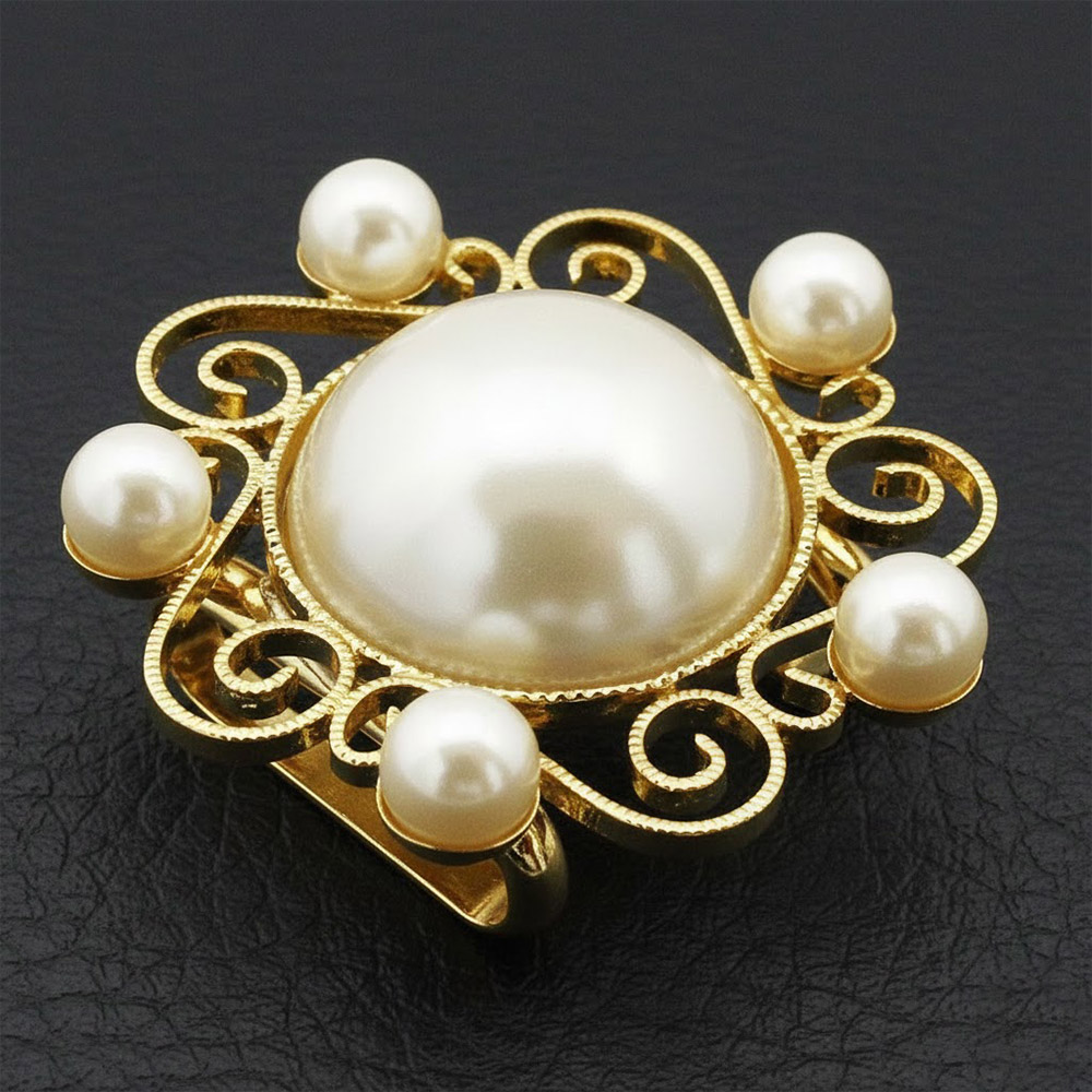 パール帯留(花環)『花しおり』【大原商店】