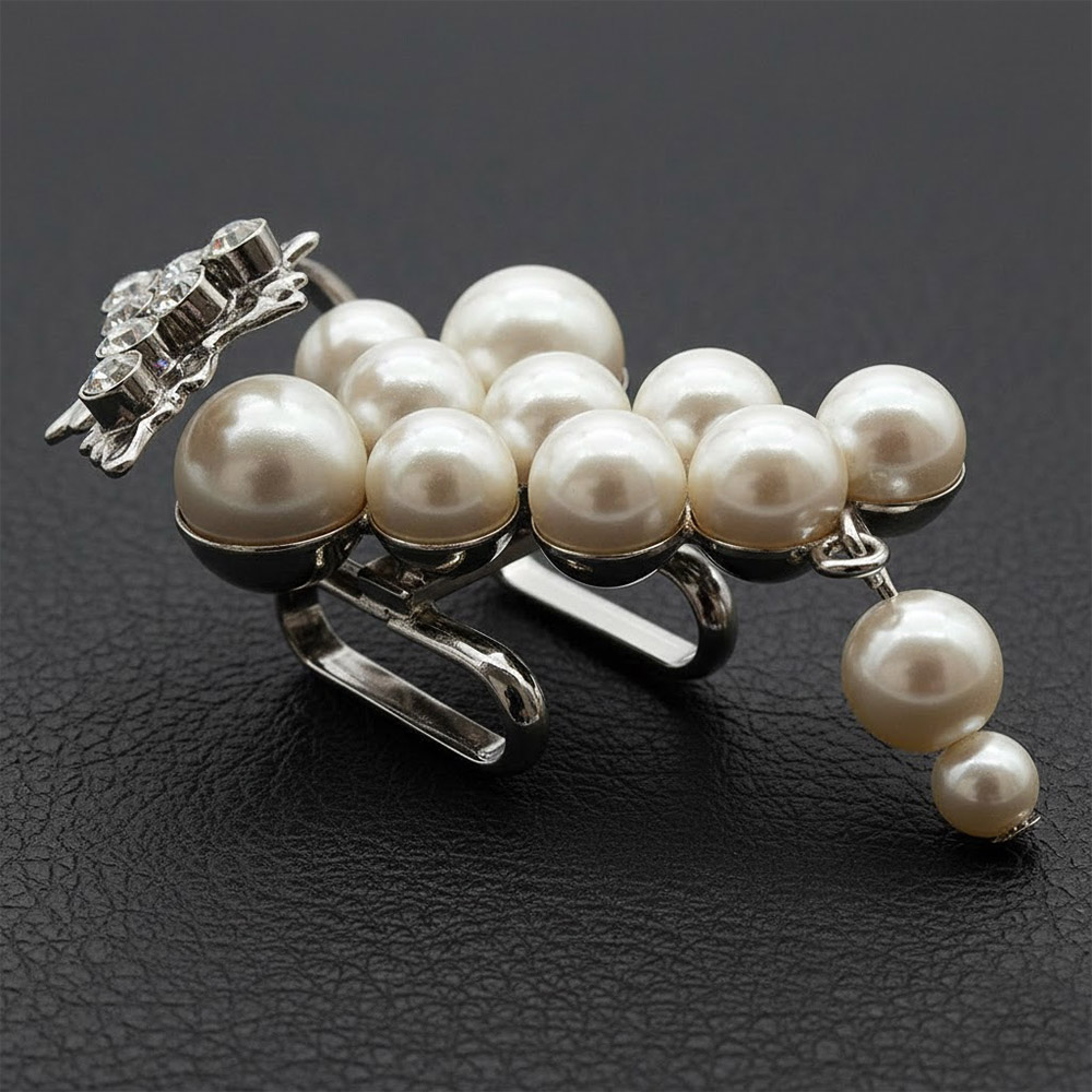 パール帯留(重ね葡萄)『花しおり』【大原商店】