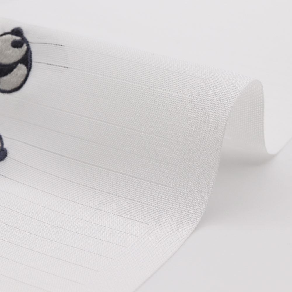 ワンポイント刺繍絽半衿(子パンダ)【いち利モールオリジナル】