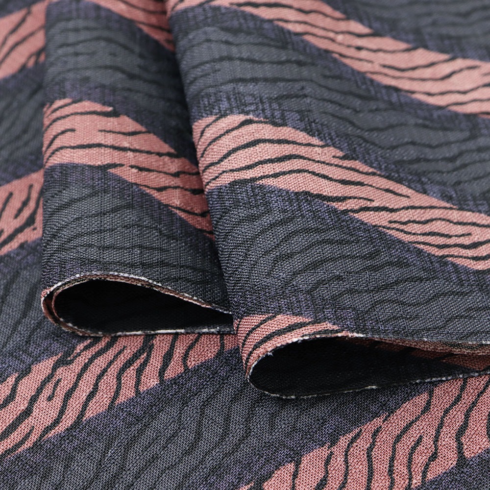 洗える着物(斜め縞にゼブラ)『月華美人』【東レセオα】