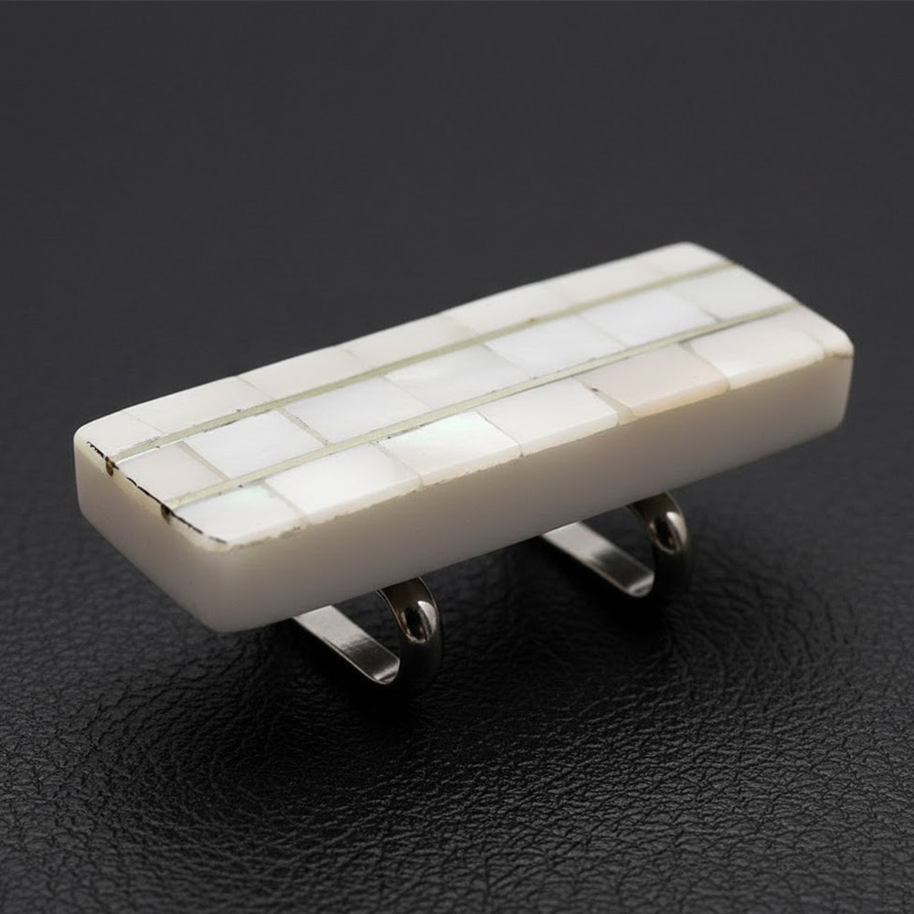 貝帯留(スクエア)【リオン工芸】