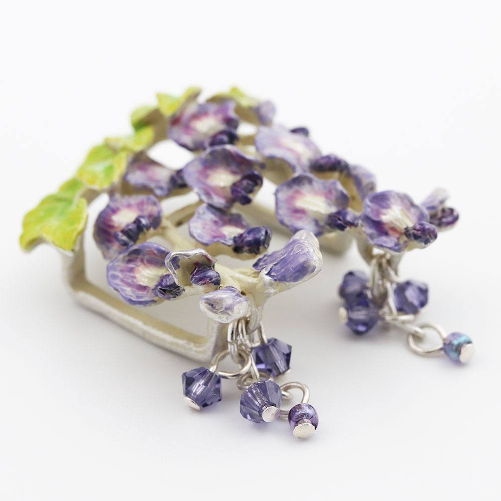 帯留(藤の花)【数-SUU-】