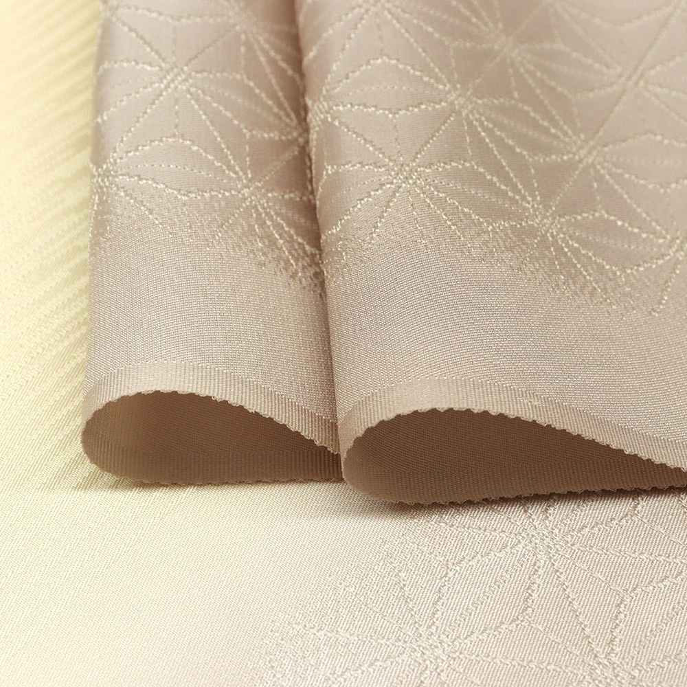 縦ぼかし帯揚 (麻の葉/縞地紋)