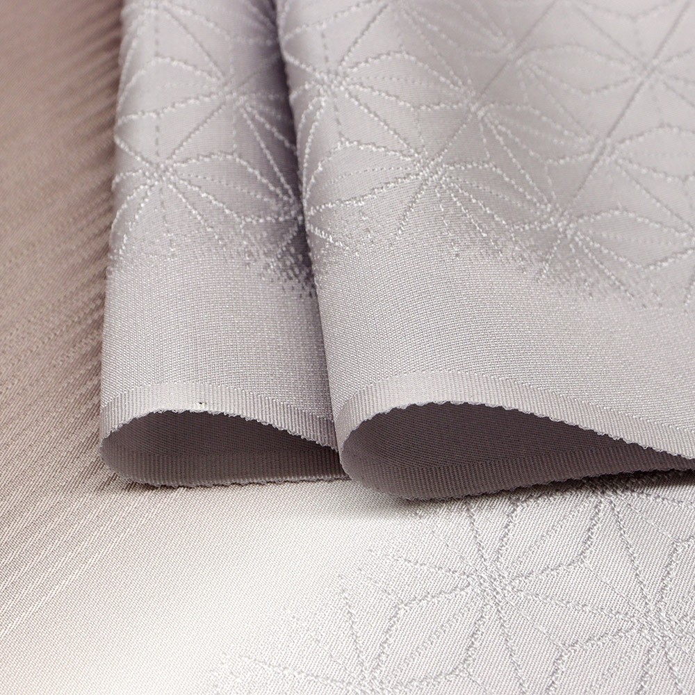 縦ぼかし帯揚 (麻の葉/縞地紋)