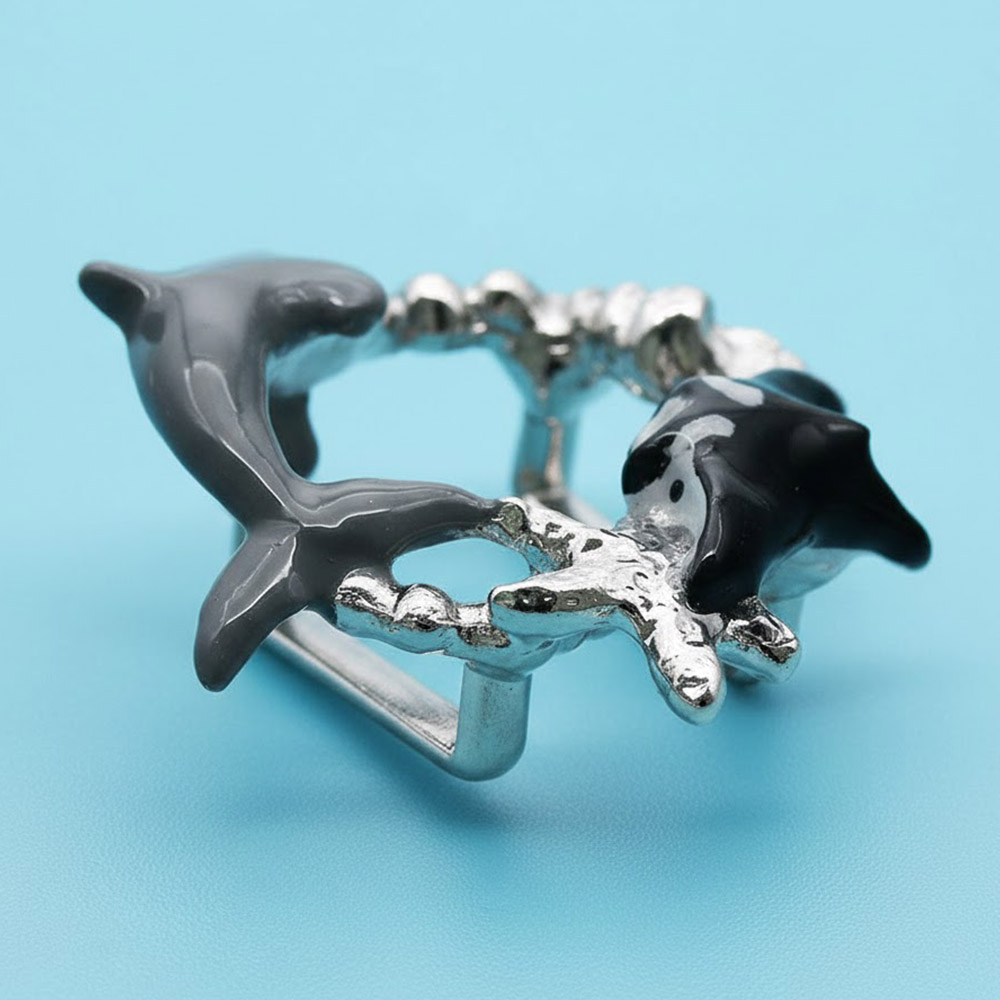 真鍮帯留(海のいきもの)