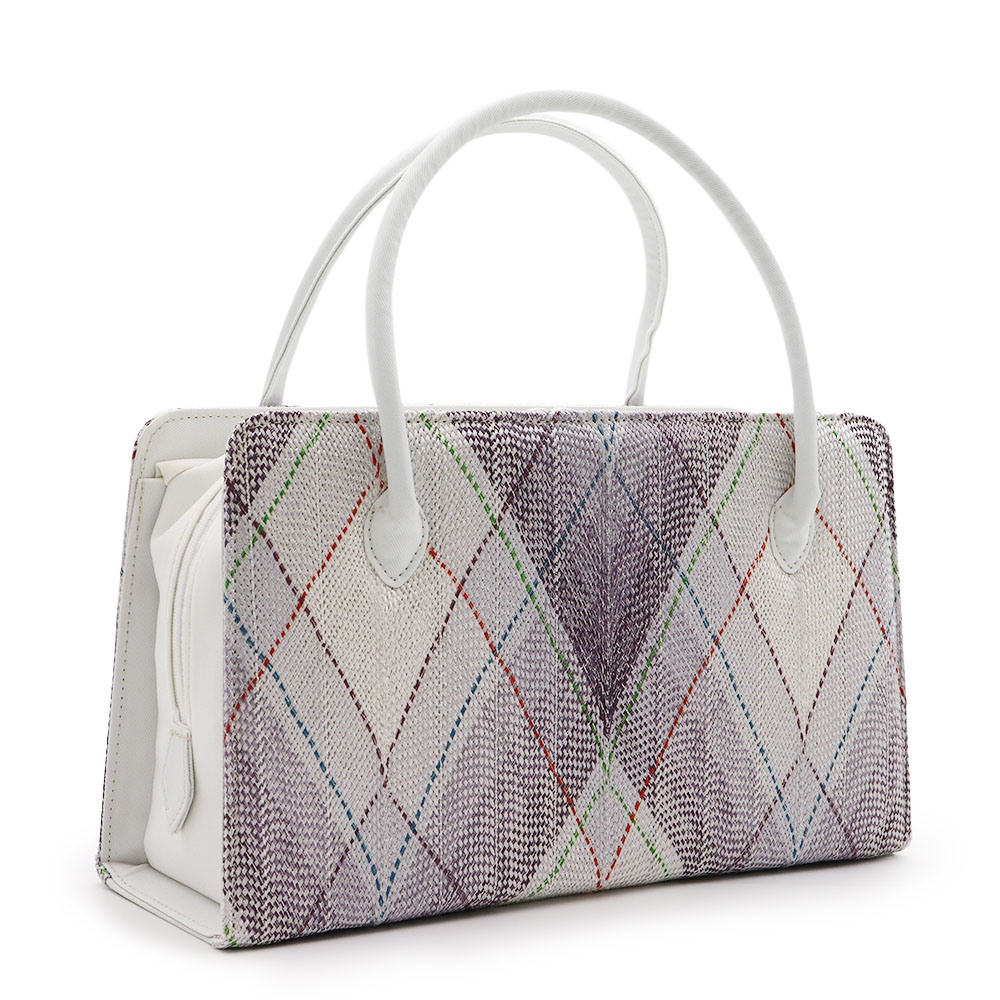 利休バッグ(組紐/マドラスチェック)