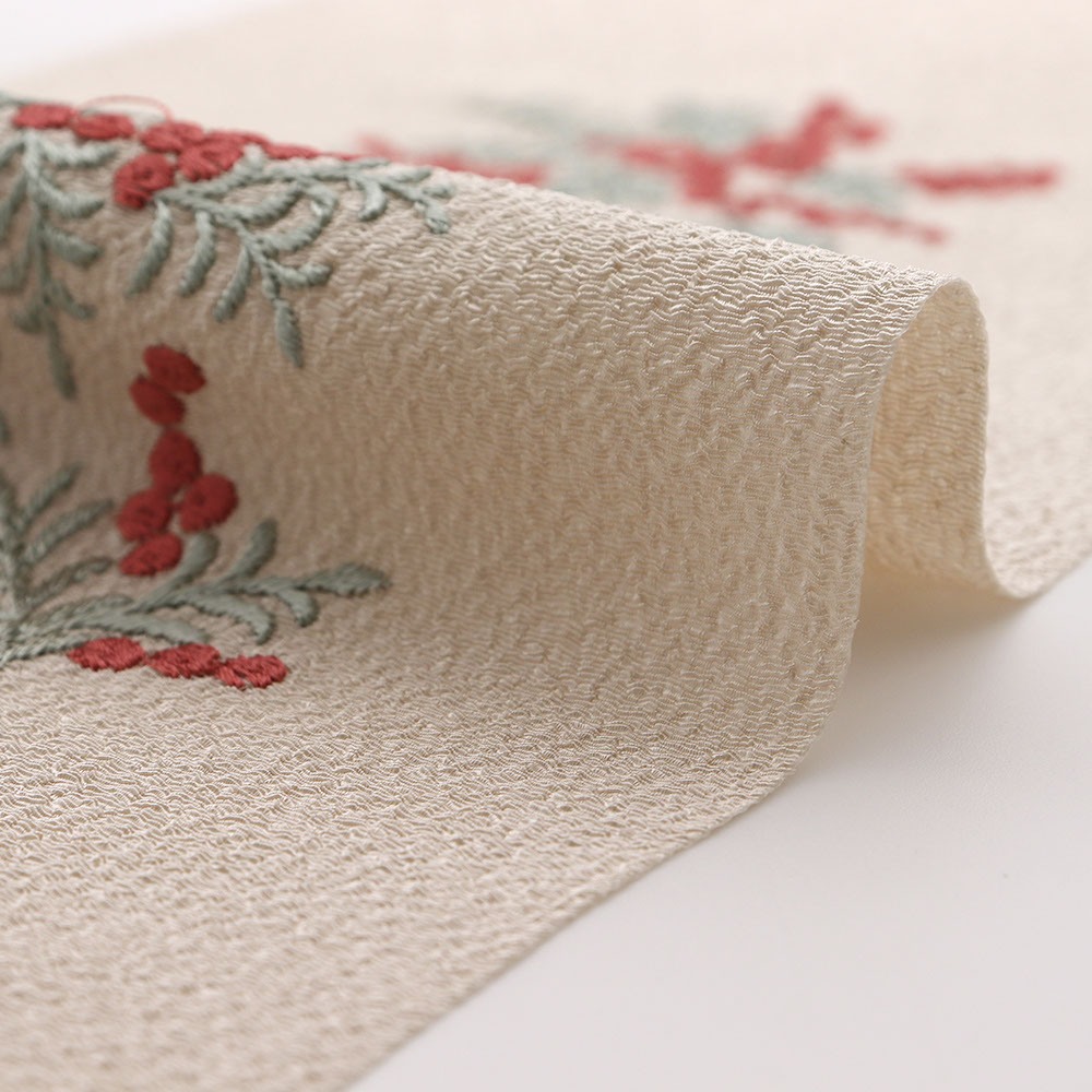 刺繍半衿(ミモザ)【いち利モールオリジナル】