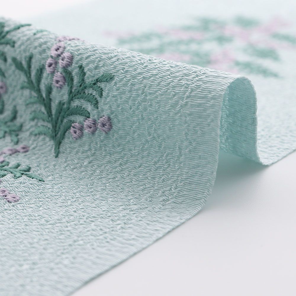 刺繍半衿(ミモザ)【いち利モールオリジナル】