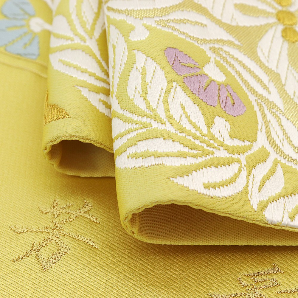 西陣袋帯（華文）：黄色『芳彩』【となみ織物】: 帯｜着物（きもの）通販サイト いち利モール